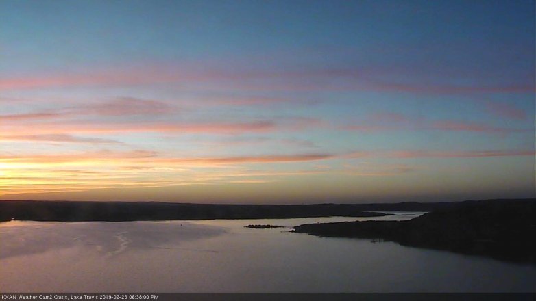 Lake Travis webcam, February 23, 2019 5:40 PM CT
