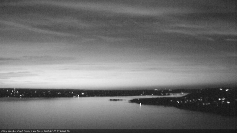 Lake Travis webcam, February 23, 2019 6:10 PM CT