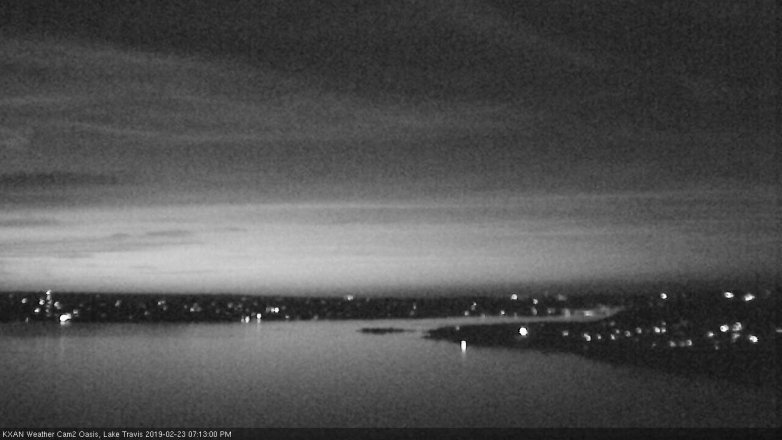 Lake Travis webcam, February 23, 2019 6:15 PM CT