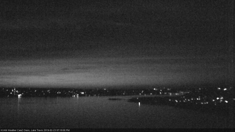 Lake Travis webcam, February 23, 2019 6:20 PM CT