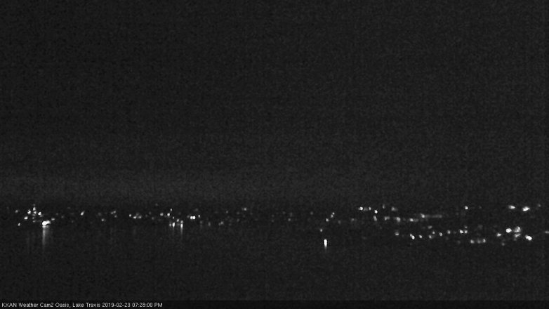 Lake Travis webcam, February 23, 2019 6:30 PM CT
