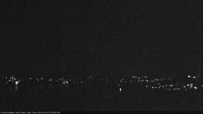 Lake Travis webcam, February 23, 2019 6:40 PM CT