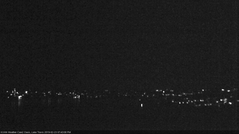 Lake Travis webcam, February 23, 2019 6:45 PM CT
