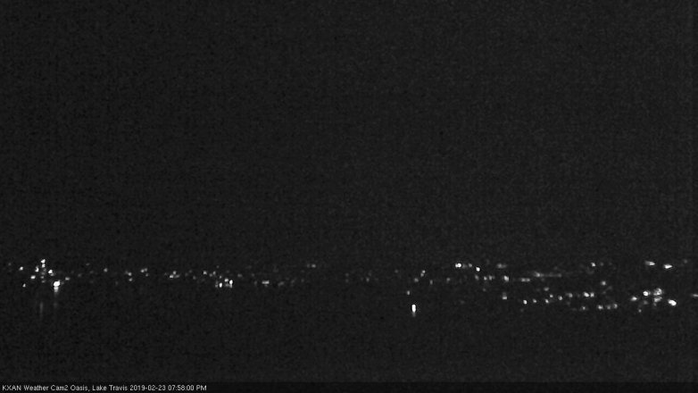 Lake Travis webcam, February 23, 2019 7:00 PM CT