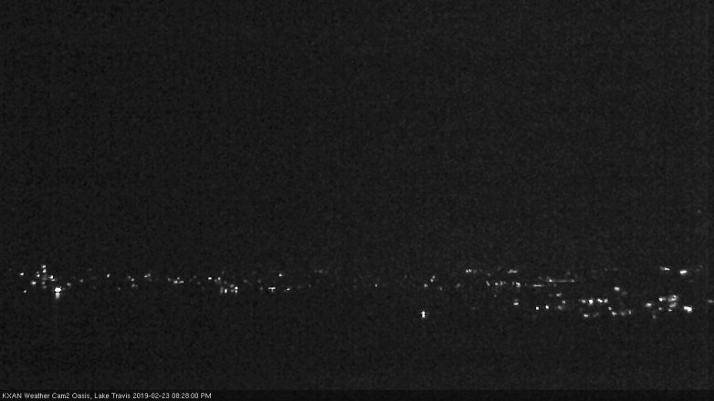 Lake Travis webcam, February 23, 2019 7:30 PM CT