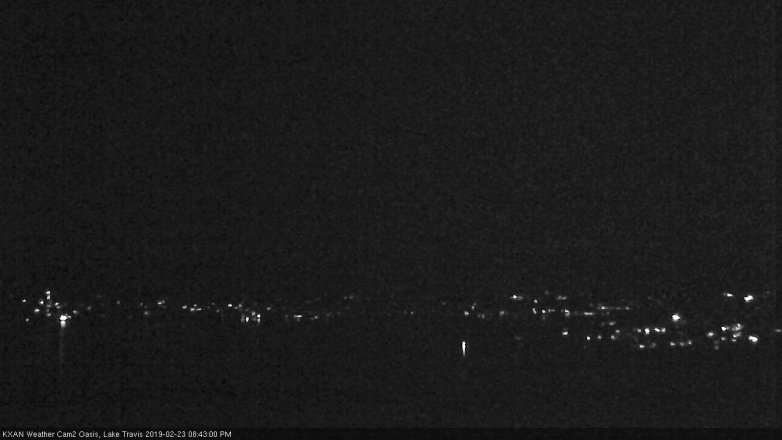 Lake Travis webcam, February 23, 2019 7:45 PM CT