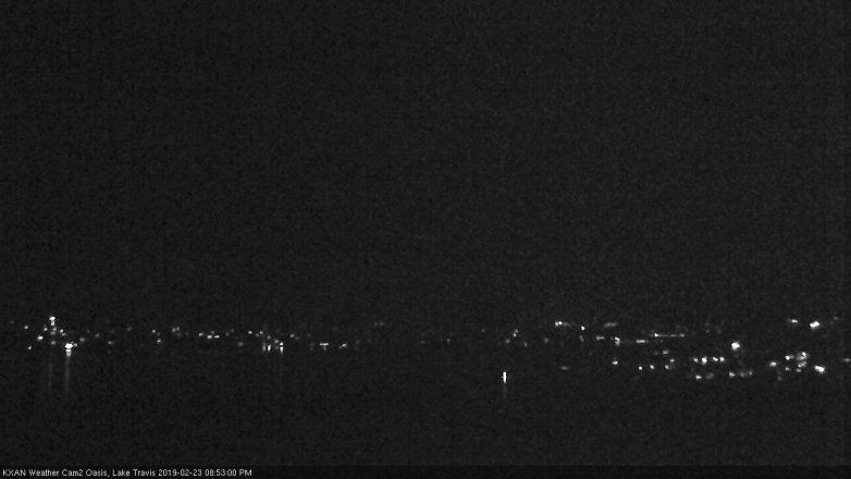 Lake Travis webcam, February 23, 2019 7:55 PM CT