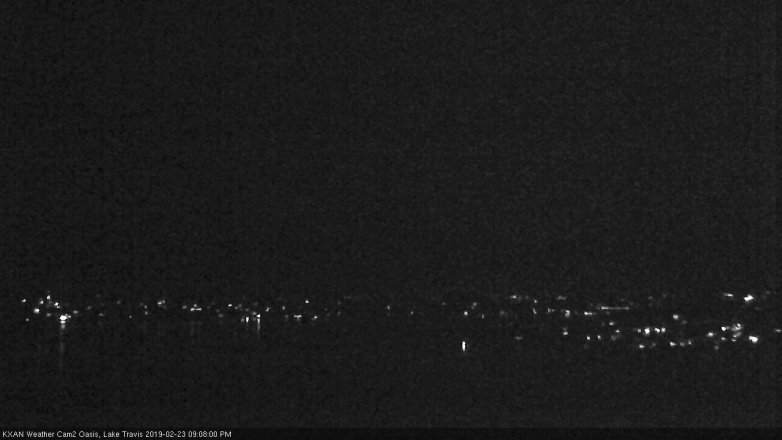Lake Travis webcam, February 23, 2019 8:10 PM CT