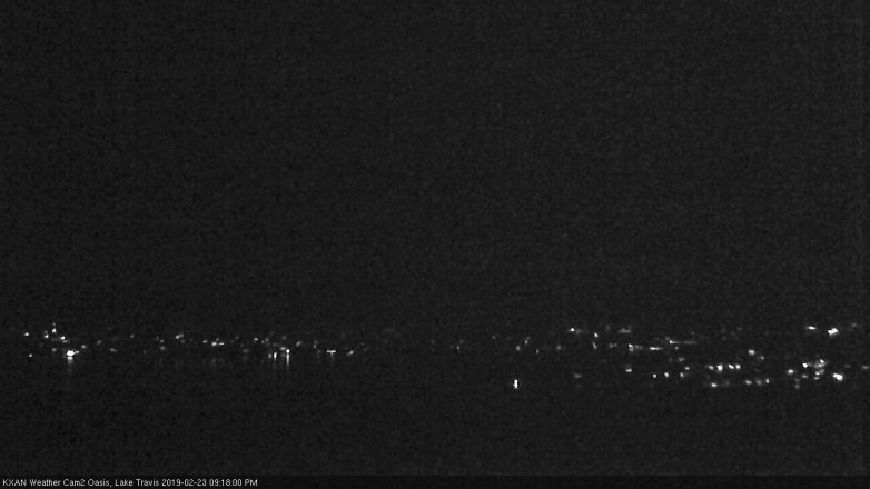 Lake Travis webcam, February 23, 2019 8:20 PM CT