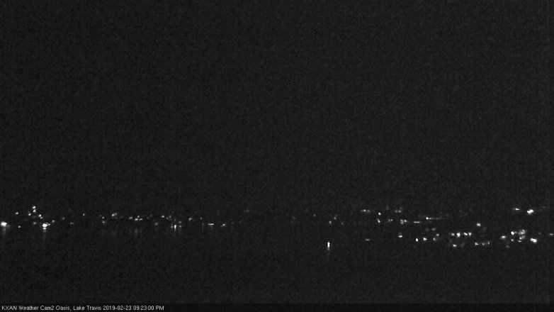 Lake Travis webcam, February 23, 2019 8:25 PM CT