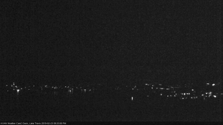 Lake Travis webcam, February 23, 2019 8:35 PM CT