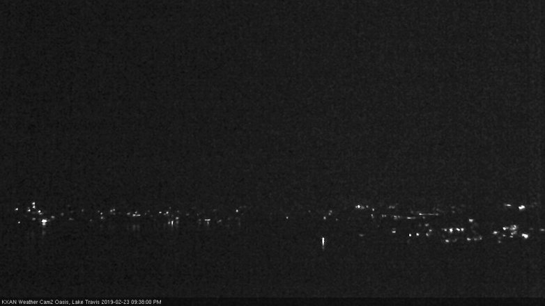 Lake Travis webcam, February 23, 2019 8:40 PM CT