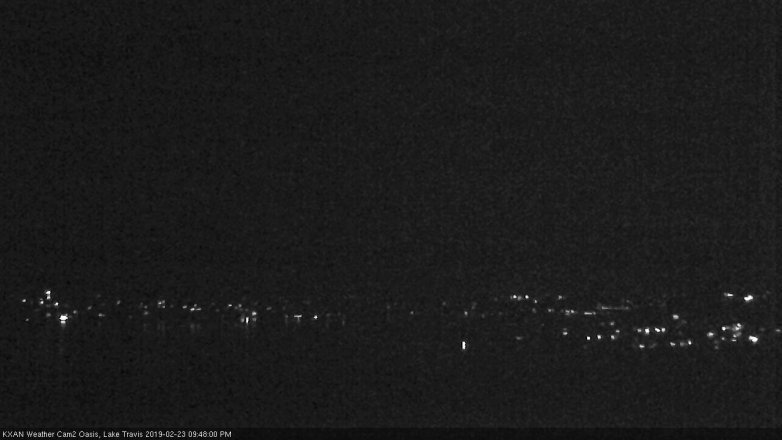 Lake Travis webcam, February 23, 2019 8:50 PM CT