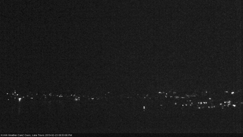 Lake Travis webcam, February 23, 2019 8:55 PM CT