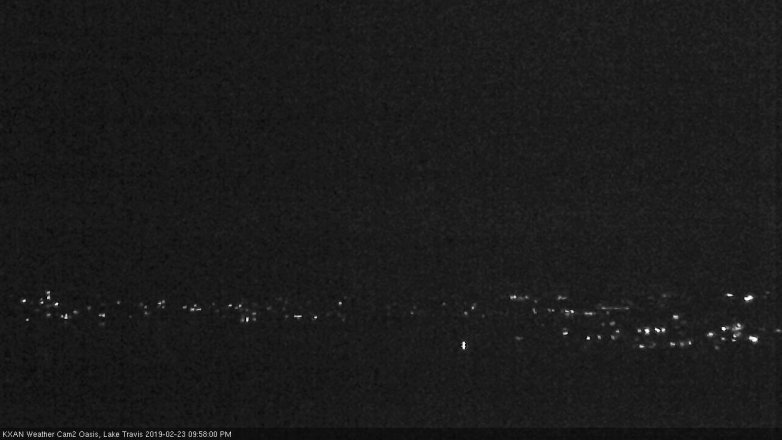 Lake Travis webcam, February 23, 2019 9:00 PM CT