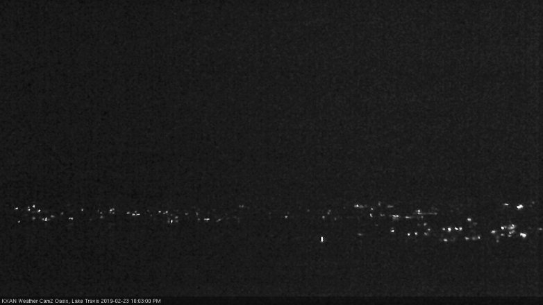 Lake Travis webcam, February 23, 2019 9:05 PM CT