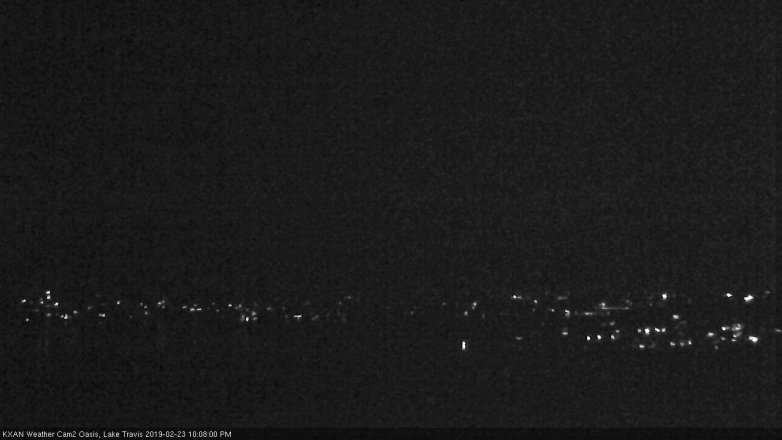 Lake Travis webcam, February 23, 2019 9:10 PM CT
