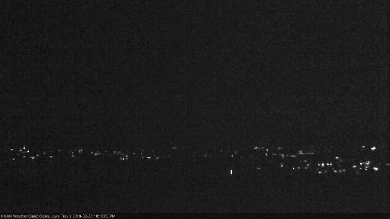 Lake Travis webcam, February 23, 2019 9:15 PM CT