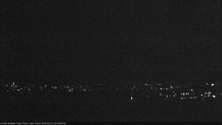 Lake Travis webcam, February 23, 2019 9:20 PM CT