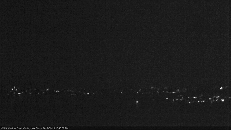 Lake Travis webcam, February 23, 2019 9:50 PM CT