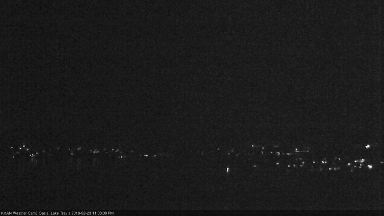 Lake Travis webcam, February 23, 2019 10:10 PM CT