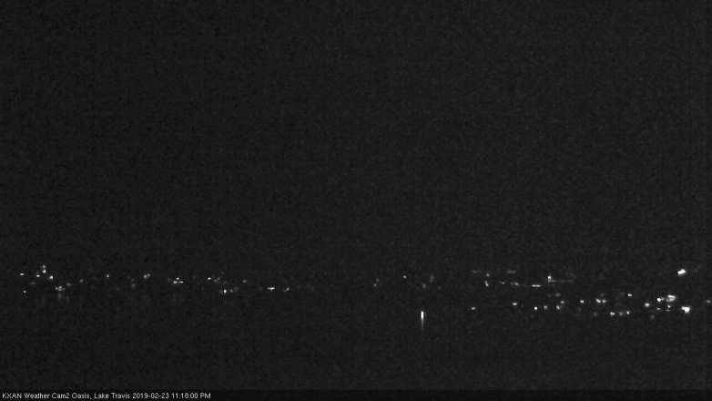 Lake Travis webcam, February 23, 2019 10:20 PM CT