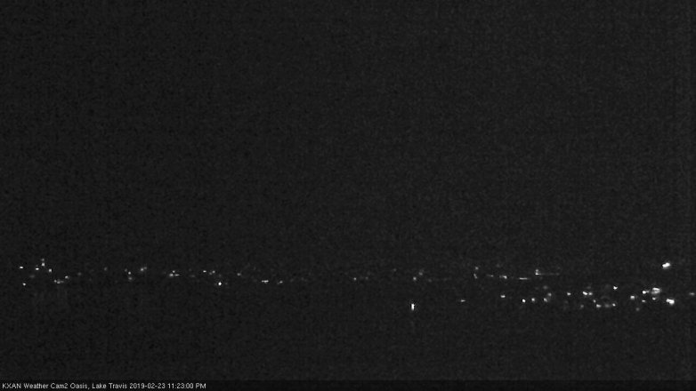 Lake Travis webcam, February 23, 2019 10:25 PM CT