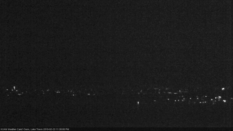 Lake Travis webcam, February 23, 2019 10:40 PM CT