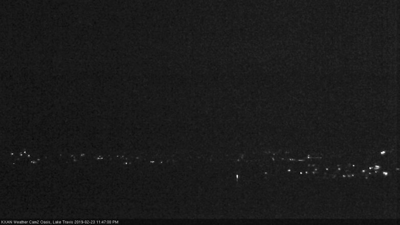 Lake Travis webcam, February 23, 2019 10:50 PM CT
