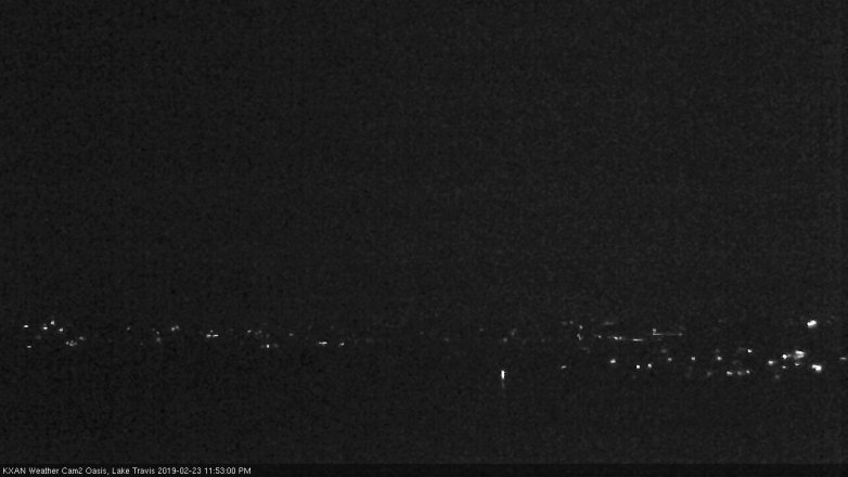 Lake Travis webcam, February 23, 2019 10:55 PM CT