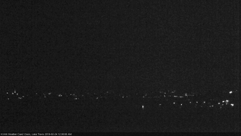 Lake Travis webcam, February 23, 2019 11:40 PM CT