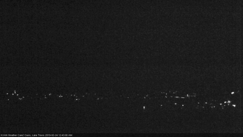 Lake Travis webcam, February 23, 2019 11:45 PM CT