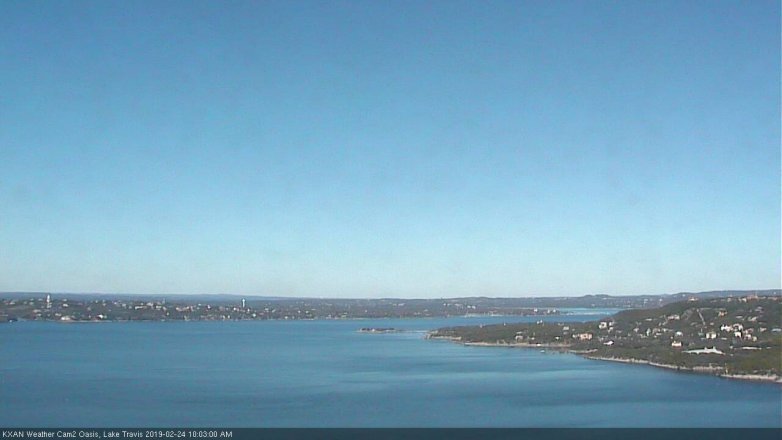 Lake Travis webcam, February 24, 2019 9:05 AM CT