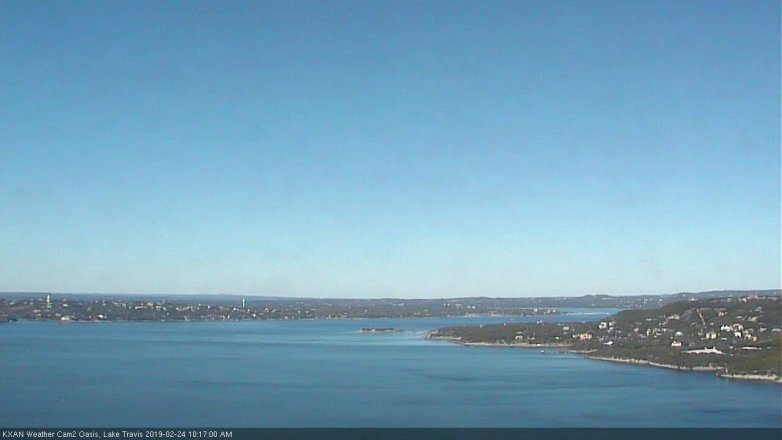 Lake Travis webcam, February 24, 2019 9:20 AM CT