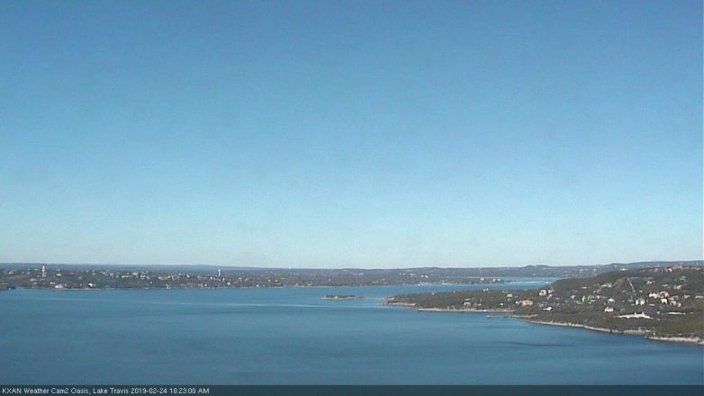 Lake Travis webcam, February 24, 2019 9:25 AM CT