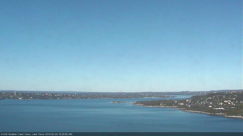 Lake Travis webcam, February 24, 2019 9:30 AM CT