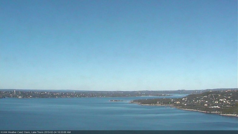 Lake Travis webcam, February 24, 2019 9:35 AM CT