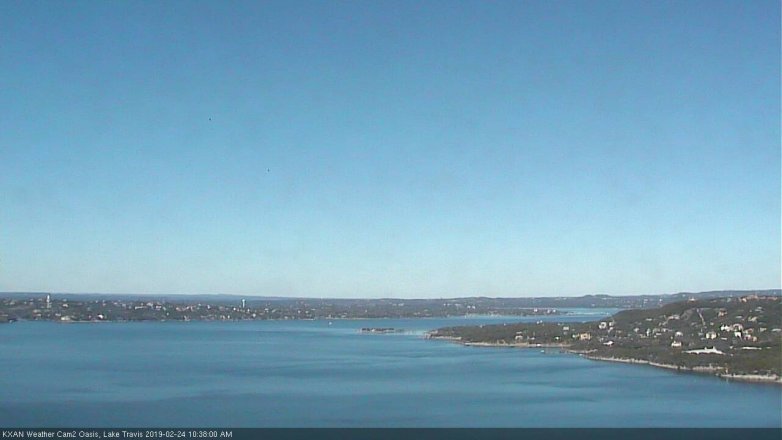 Lake Travis webcam, February 24, 2019 9:40 AM CT
