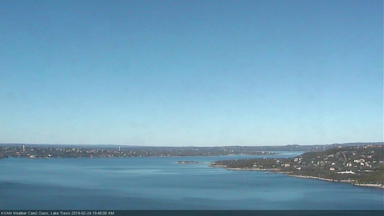 Lake Travis webcam, February 24, 2019 9:50 AM CT
