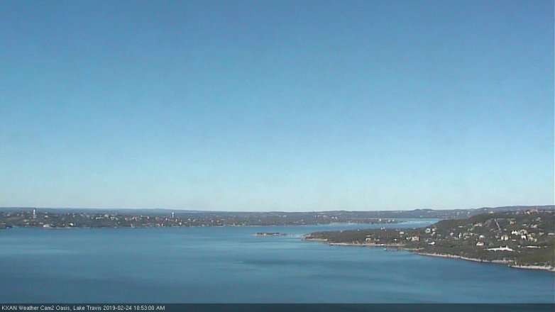 Lake Travis webcam, February 24, 2019 9:55 AM CT