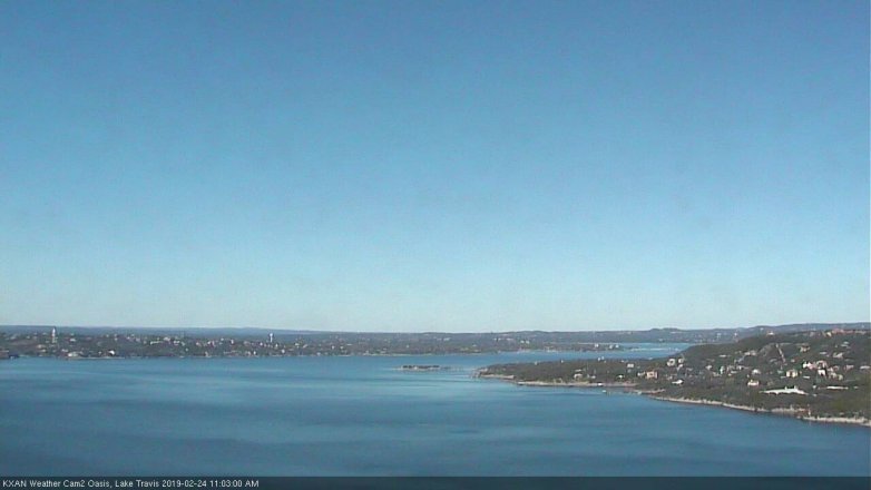 Lake Travis webcam, February 24, 2019 10:05 AM CT