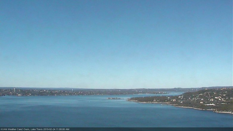 Lake Travis webcam, February 24, 2019 10:10 AM CT