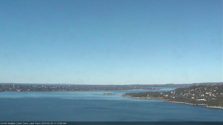 Lake Travis webcam, February 24, 2019 10:15 AM CT