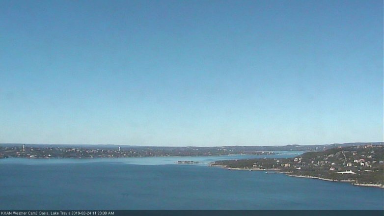 Lake Travis webcam, February 24, 2019 10:25 AM CT