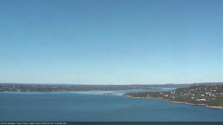 Lake Travis webcam, February 24, 2019 10:30 AM CT
