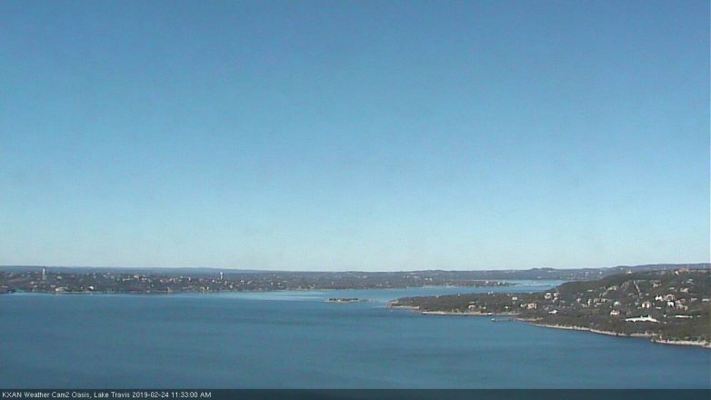 Lake Travis webcam, February 24, 2019 10:35 AM CT