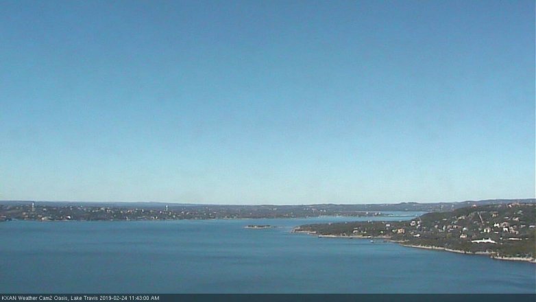 Lake Travis webcam, February 24, 2019 10:45 AM CT