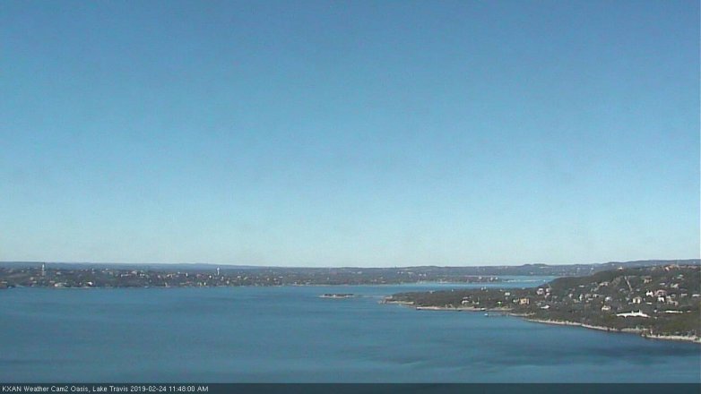 Lake Travis webcam, February 24, 2019 10:50 AM CT