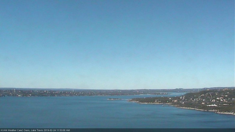 Lake Travis webcam, February 24, 2019 10:55 AM CT