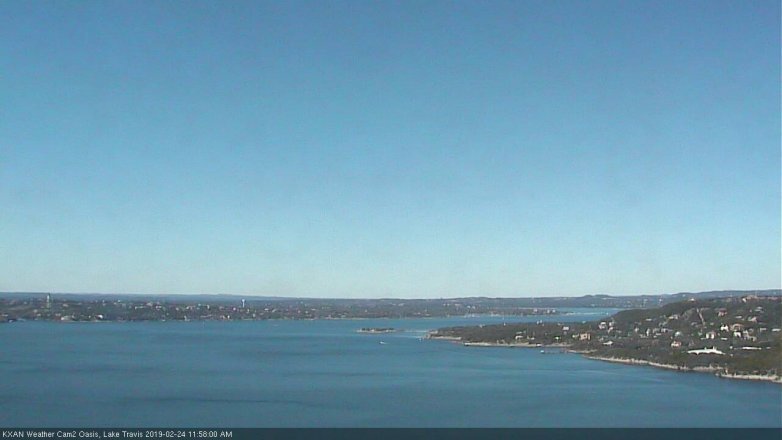 Lake Travis webcam, February 24, 2019 11:00 AM CT
